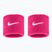 Frotki na nadgarstek Nike Swoosh Classic Wristbands 2 szt. vivid pink/white