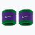 Frotki na nadgarstek Nike Swoosh Classic Wristbands 2 szt. clover/fierce purple/white