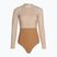 Strój kąpielowy jednoczęściowy damski Rip Curl Premium Surf LS Surf light brown