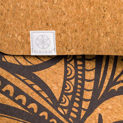 Mata do jogi Gaiam Printed Cork Mandala 5 mm brązowa 63495 4