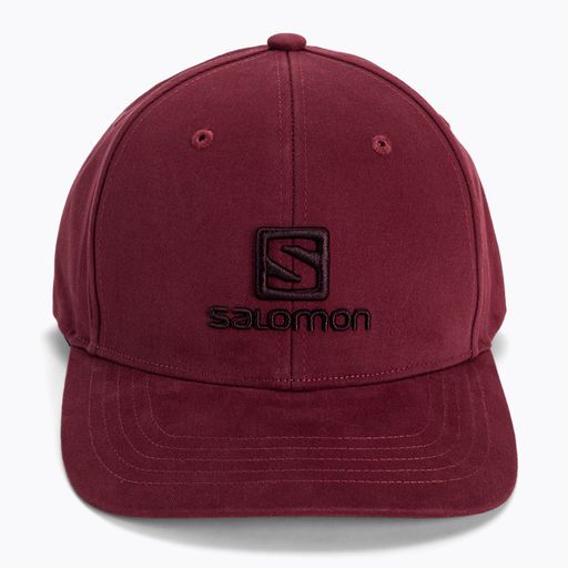 Czapka z daszkiem Salomon Logo czerwona LC1682400 4