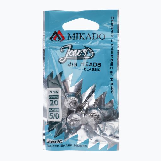 Główka Jigowa Mikado Jaws Classic 5g 3 szt. czarna OMGJC-5
