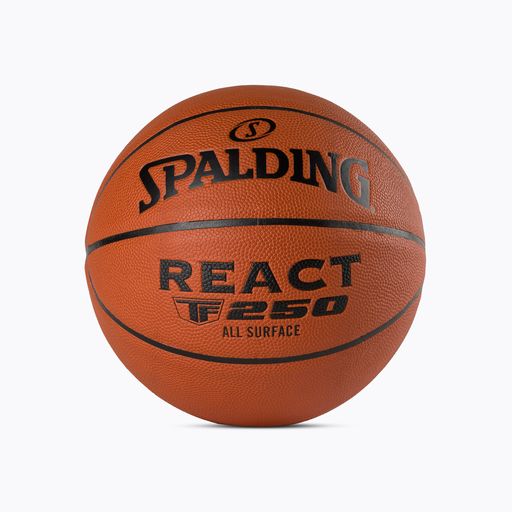 Piłka do koszykówki Spalding TF-250 React pomarańczowa 76802Z