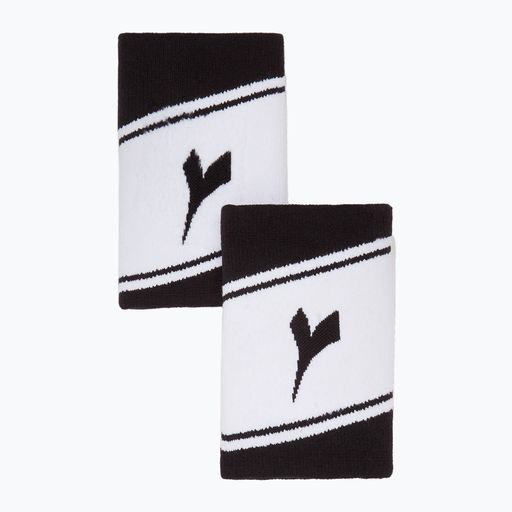 Frotki na nadgarstek Diadora Wide Logo 2 szt. biało-czarne 103.175650 3