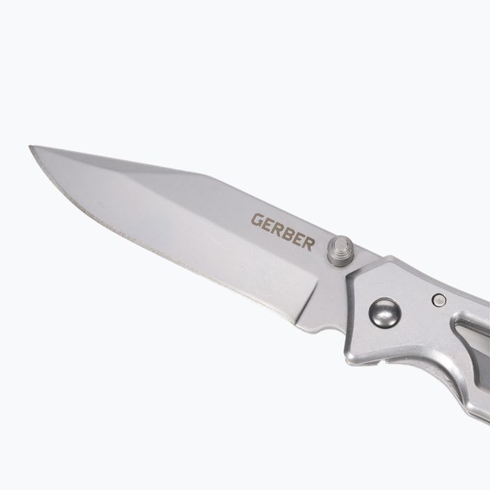 Nóż turystyczny Gerber Paraframe I Folder Fine Edge silver 3