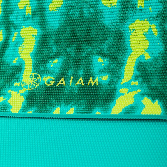 Mata do jogi Gaiam Turquoise Lotus 6 mm zielona 62344 4