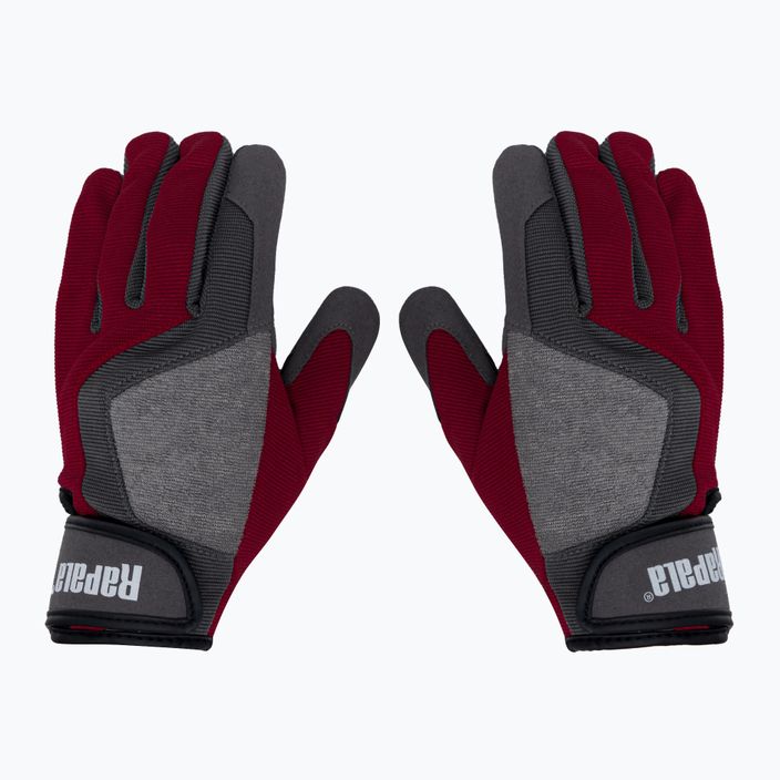 Rękawice wędkarskie Rapala Perf Gloves szary/czerwony 3