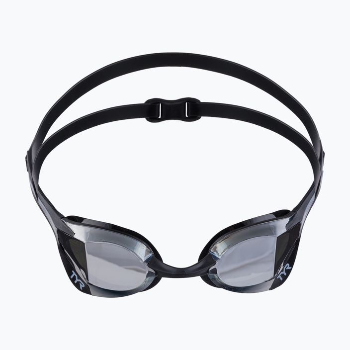 Okulary do pływania TYR Tracer-X Elite Mirrored silver/black 2