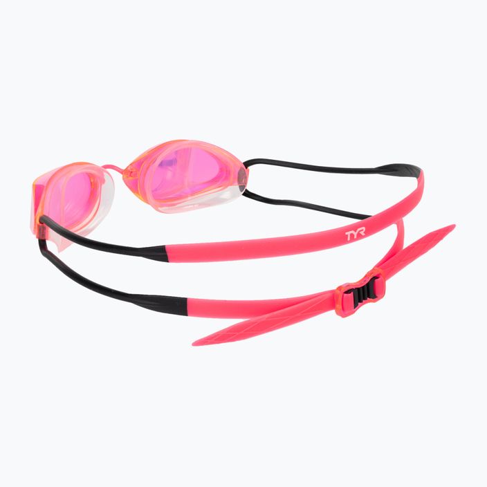 Okulary do pływania TYR Tracer-X Racing Mirrored pink/black 4