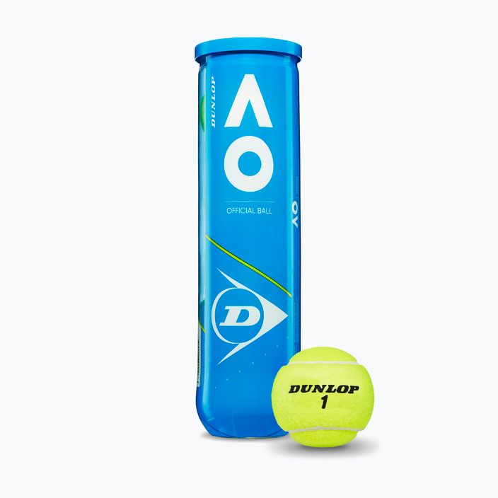 Piłki tenisowe Dunlop Australian Open 4 szt. żółte 601355