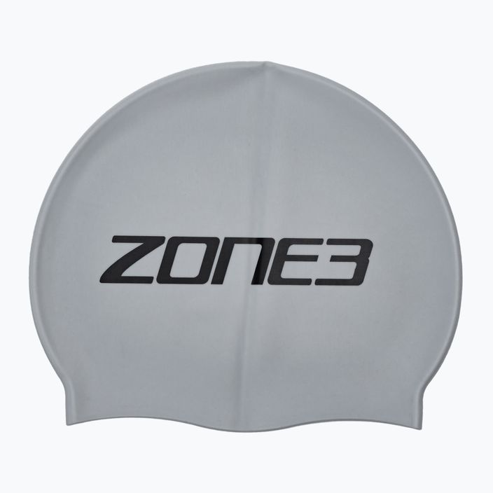 Czepek pływacki ZONE3 Silicone Swim silver