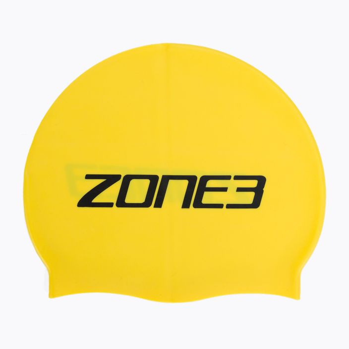 Czepek pływacki ZONE3 Silicone Swim high vis yellow
