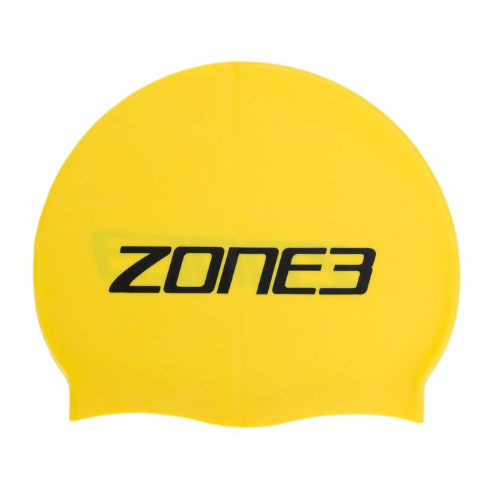 Czepek pływacki ZONE3 Silicone Swim high vis yellow 2