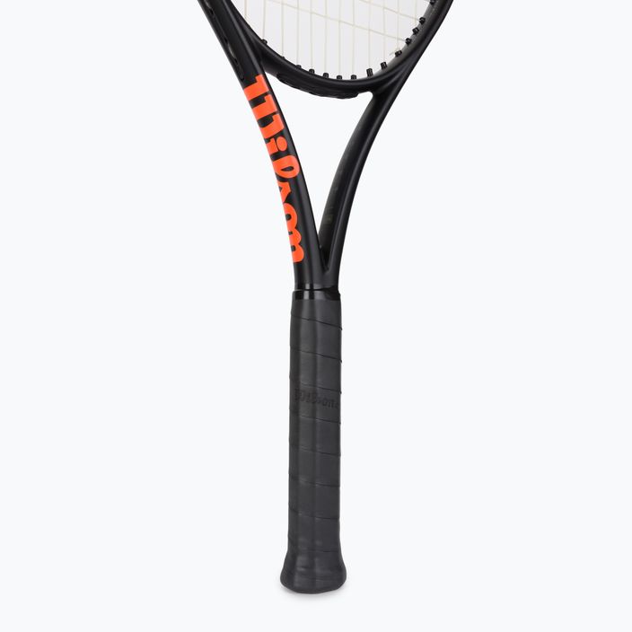 Rakieta tenisowa Wilson Burn 100 V4.0 black/grey/orange 4