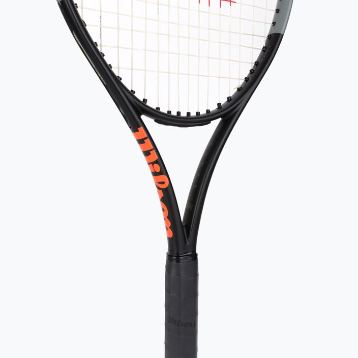Rakieta tenisowa Wilson Burn 100 V4.0 black/grey/orange 5