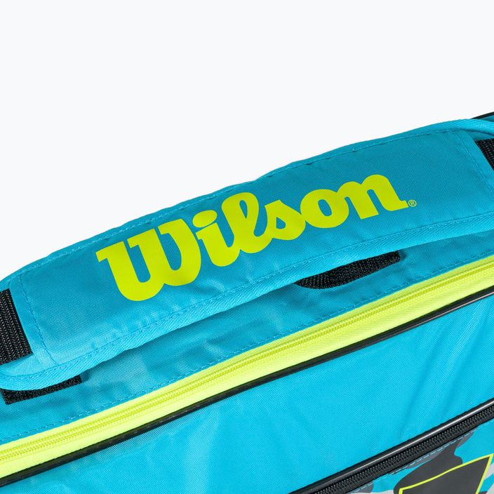 Torba tenisowa dziecięca Wilson Junior Racketbag blue/wild lime 3