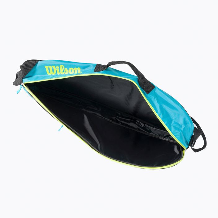 Torba tenisowa dziecięca Wilson Junior Racketbag blue/wild lime 5