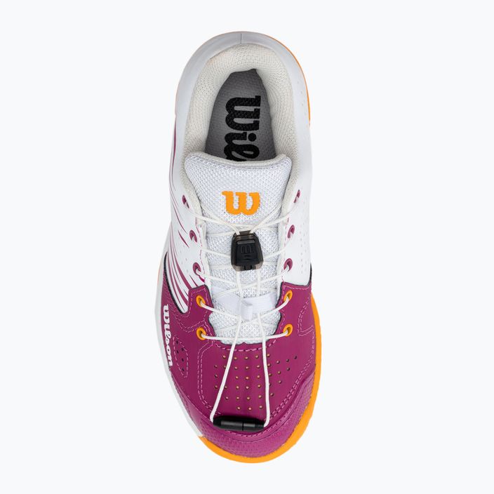 Buty do tenisa dziecięce Wilson Kaos 2.0 Jr baton rouge/white/saffron 6