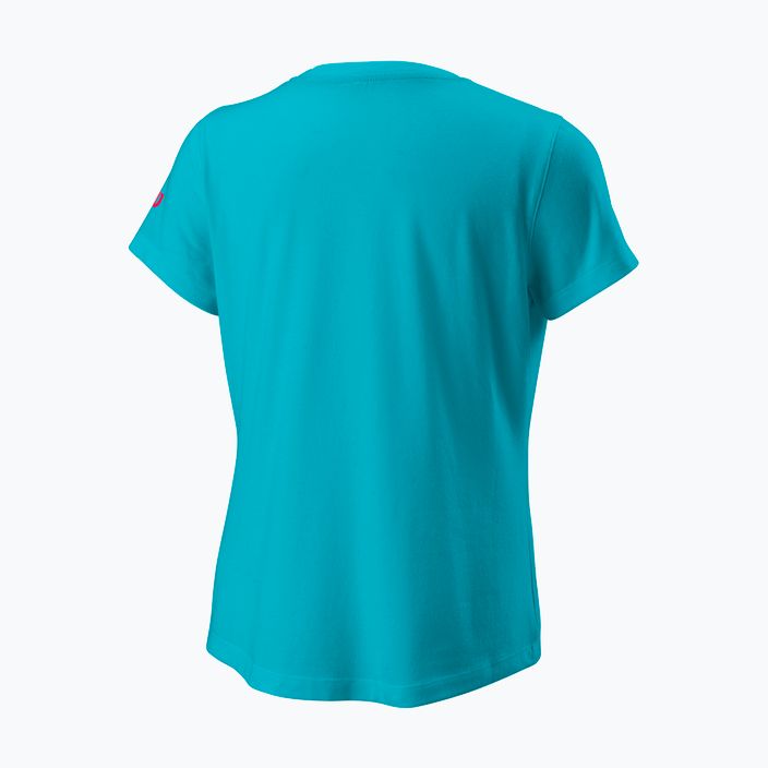 Koszulka tenisowa dziecięca Wilson Emoti-Fun Tech Tee scuba blue 6