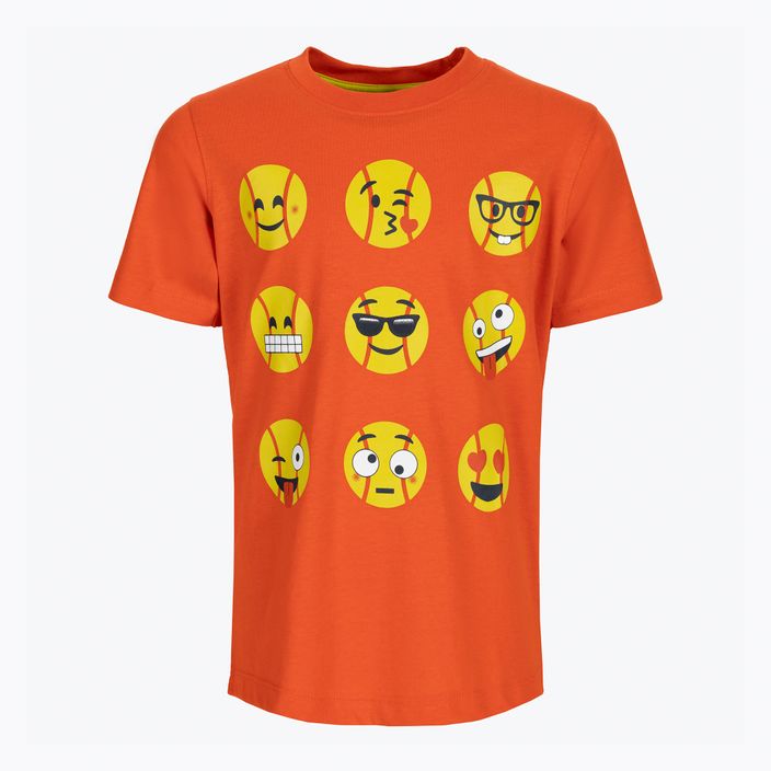 Koszulka tenisowa dziecięca Wilson Emoti-Fun Tech Tee fiesta
