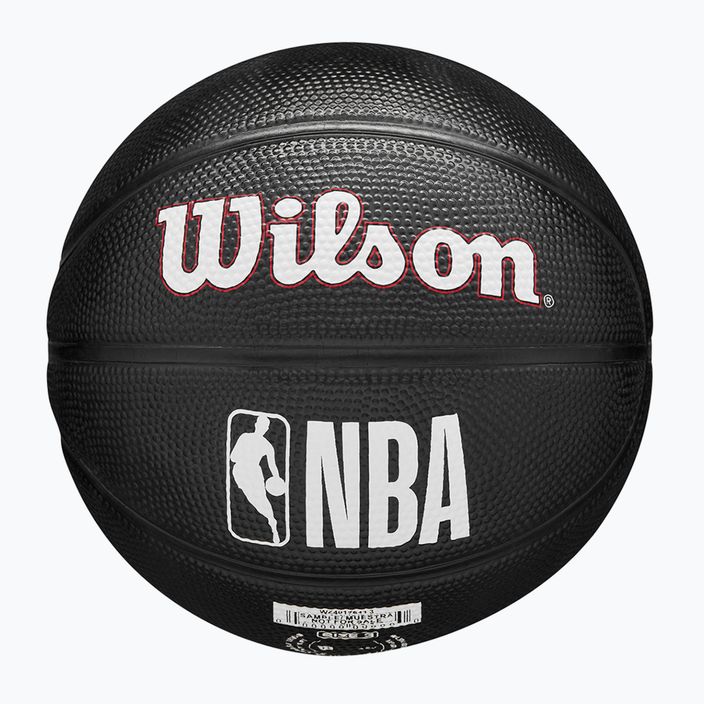 Piłka do koszykówki dziecięca Wilson NBA Team Tribute Mini Philadelphia 76Ers black rozmiar 3