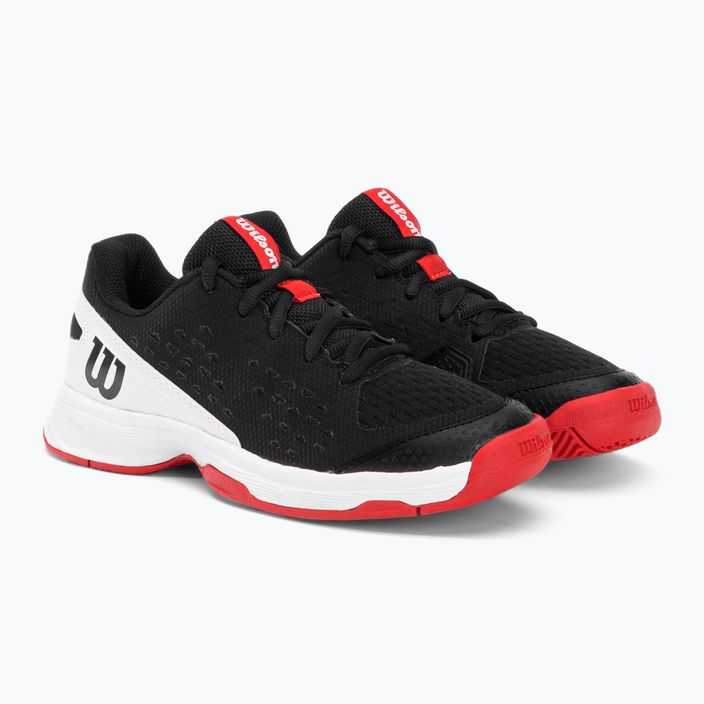 Buty do tenisa dziecięce Wilson Rush Pro L Jr black/white/red 4
