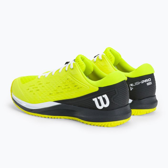Buty do tenisa dziecięce Wilson Rush Pro Ace Safety Jr black/neon yellow 3