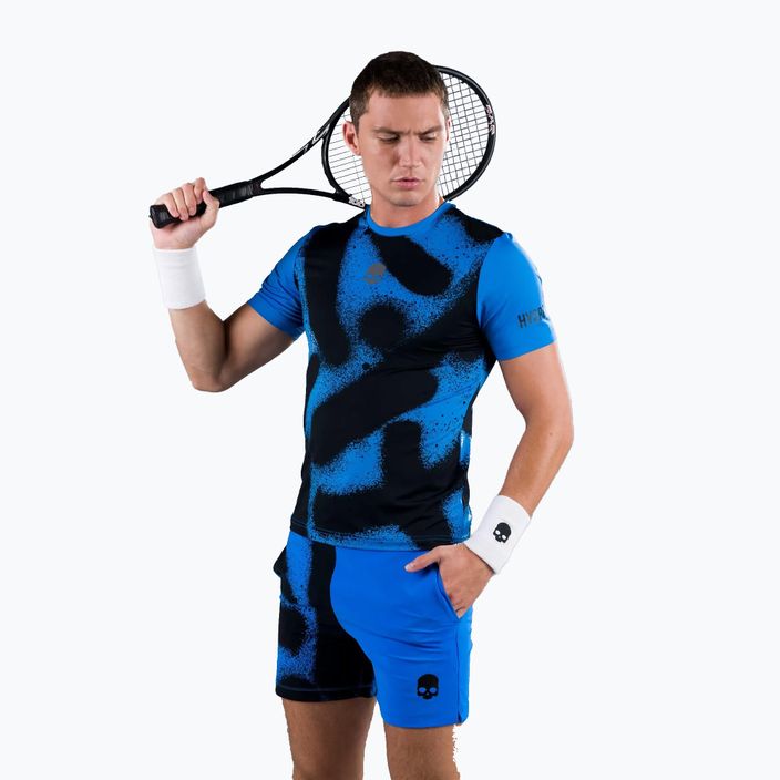 Koszulka tenisowa męska HYDROGEN Spray Tech bluette 3