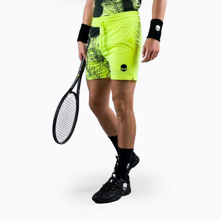 Spodenki tenisowe męskie HYDROGEN Spray Tech fluorescent yellow 2