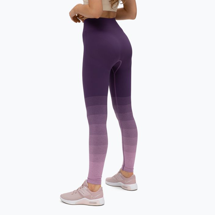 Legginsy treningowe damskie Gym Glamour Ombre violet 3