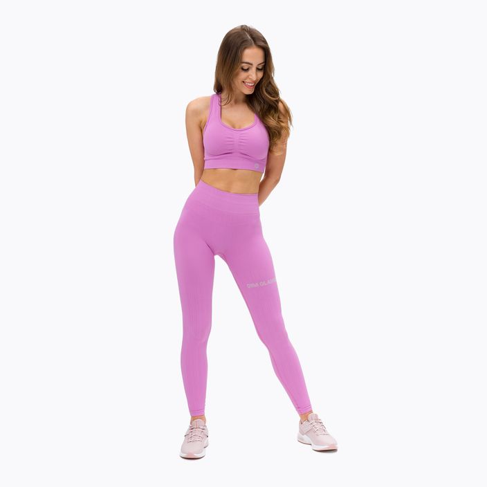 Biustonosz fitness Gym Glamour Push Up pink 2