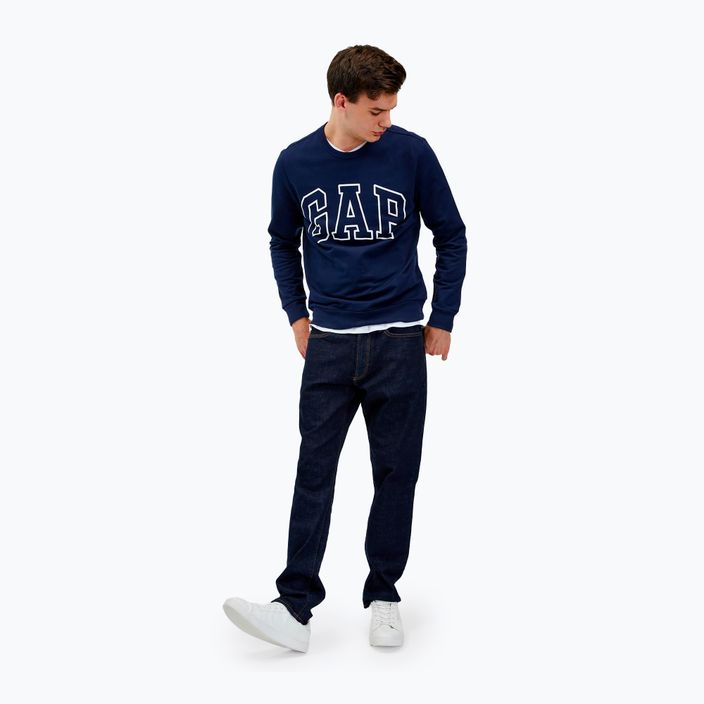 Bluza męska GAP Logo Crewneck blue navy 2