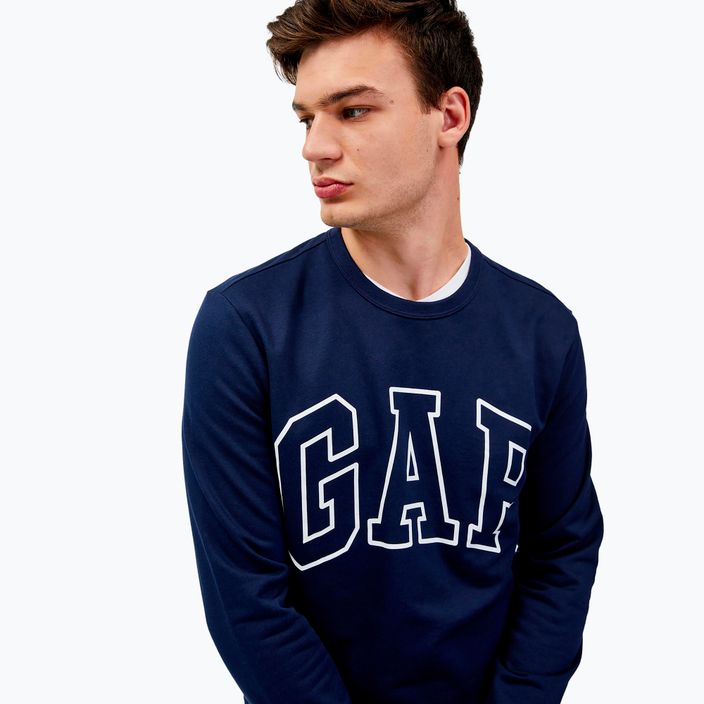 Bluza męska GAP Logo Crewneck blue navy 4