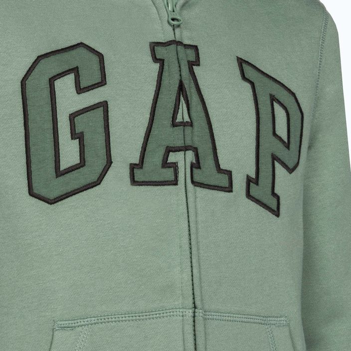 Bluza dziecięca GAP V-Frch Fleece Heritage Logo FZ HD sage 3