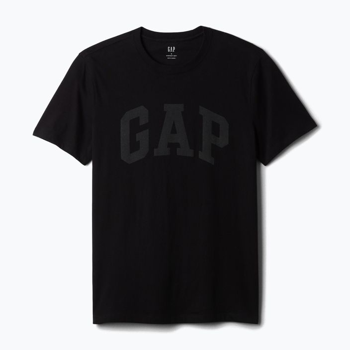 Koszulka męska GAP Soft Basic Logo true black 4