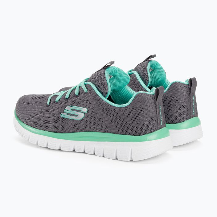 Buty damskie SKECHERS Graceful Get Connected charcoal/gray 3