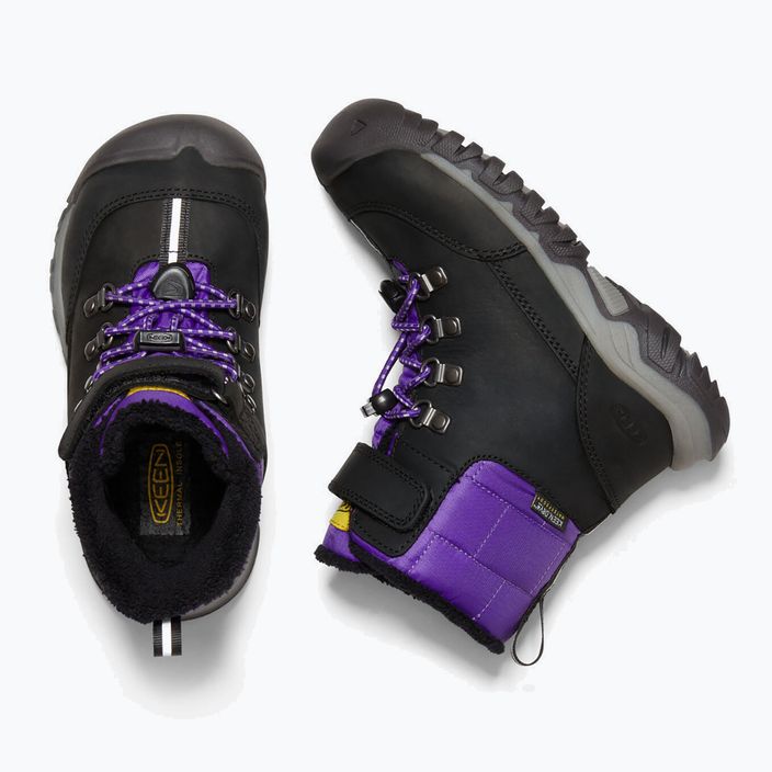 Śniegowce juniorskie KEEN Greta Boot WP black/purple 12