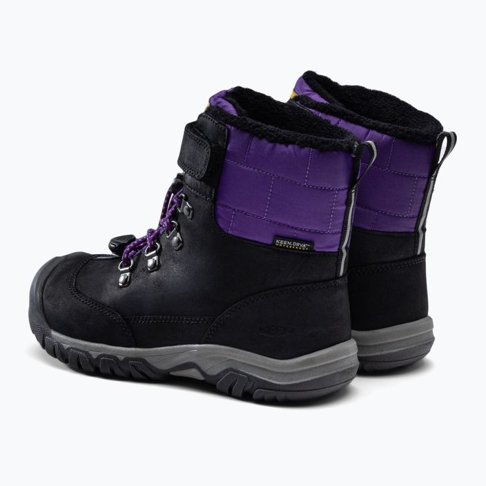 Śniegowce juniorskie KEEN Greta Boot WP black/purple 3