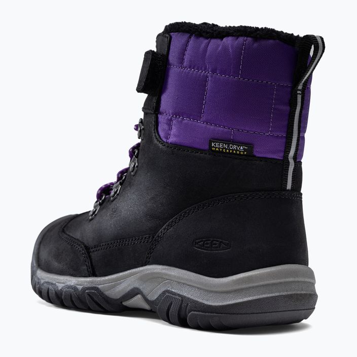 Śniegowce juniorskie KEEN Greta Boot WP black/purple 10