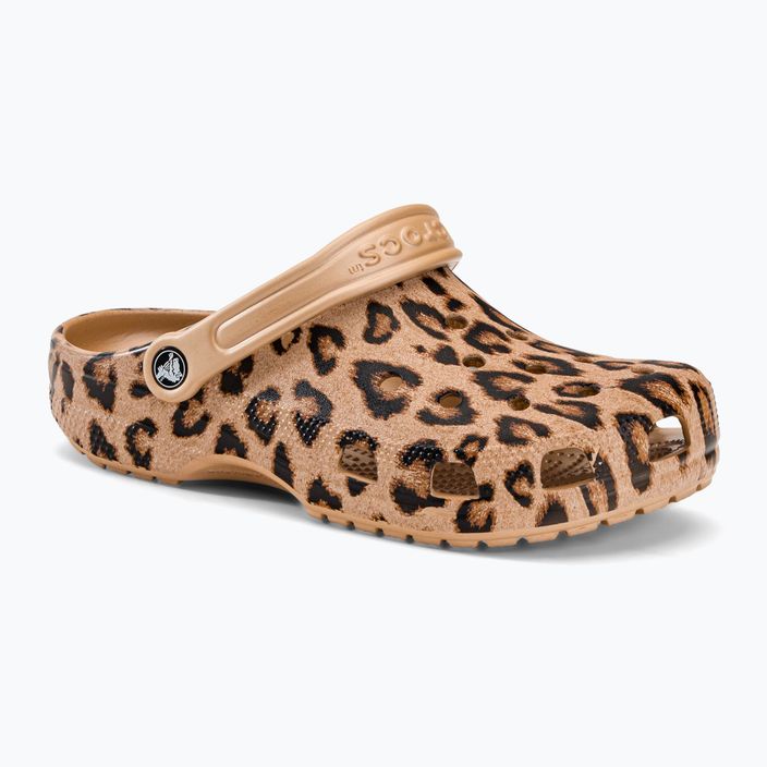 Klapki Crocs Classic Printed Clog leopard/gold