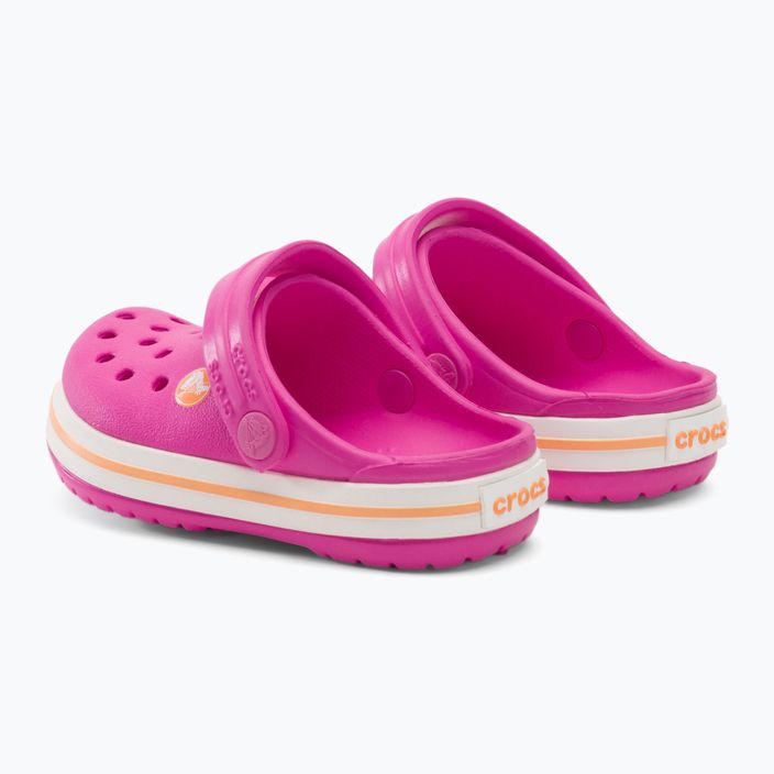 Klapki dziecięce Crocs Kids Crocband Clog electric pink/cantaloupe 4