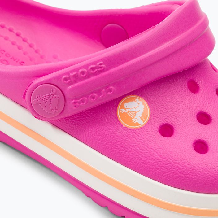 Klapki dziecięce Crocs Kids Crocband Clog electric pink/cantaloupe 9