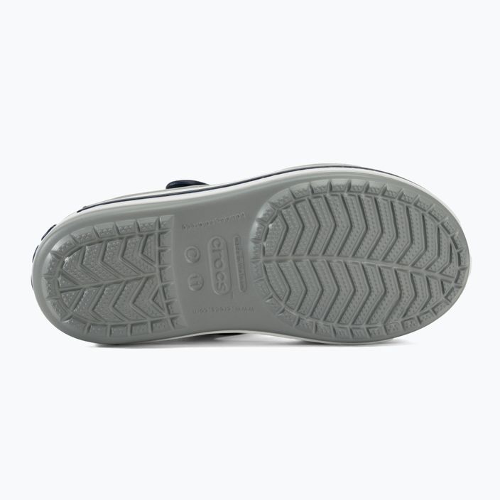 Sandały dziecięce Crocs Crocband Sandal Kids light grey/navy 4