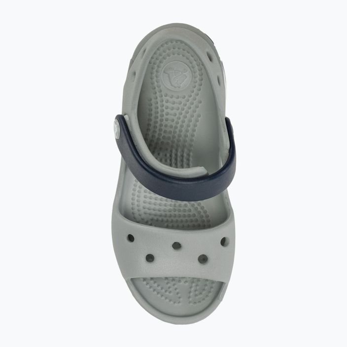 Sandały dziecięce Crocs Crocband Sandal Kids light grey/navy 5