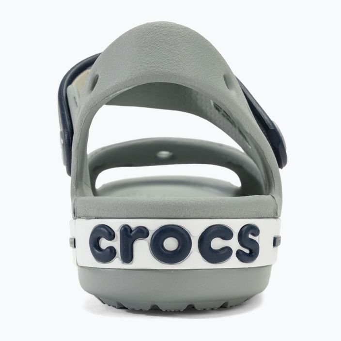 Sandały dziecięce Crocs Crocband Sandal Kids light grey/navy 6