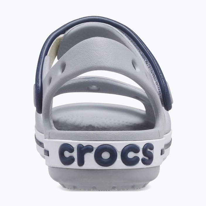 Sandały dziecięce Crocs Crocband Sandal Kids light grey/navy 12