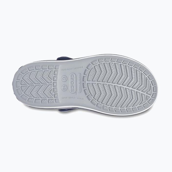 Sandały dziecięce Crocs Crocband Sandal Kids light grey/navy 13