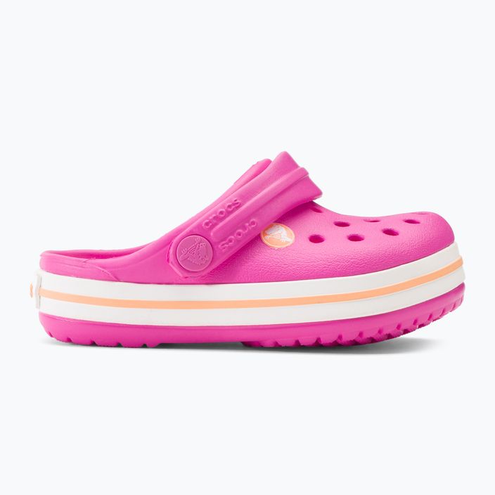 Klapki dziecięce Crocs Crocband Clog electric pink/cantaloupe 3