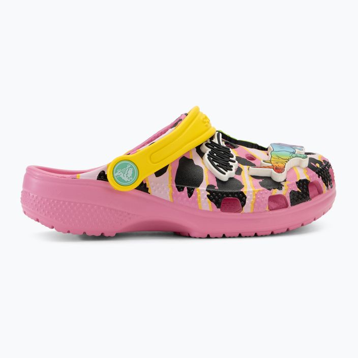 Klapki dziecięce Crocs Ron English Party Animals Classic Clog Kids pink lemonade/multi 3