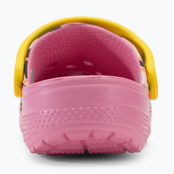 Klapki dziecięce Crocs Ron English Party Animals Classic Clog Kids pink lemonade/multi 8